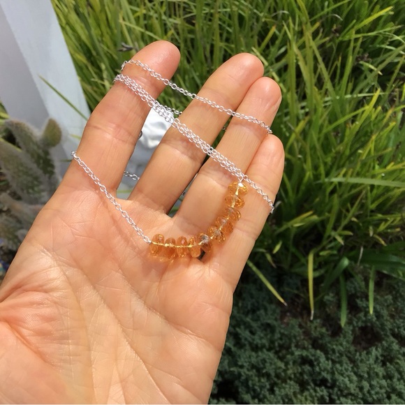 Citrine Sundance Charm Necklace Sterling Silver - Picture 9 of 9